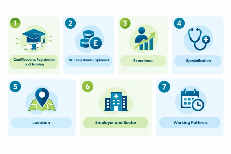 7 Factors that affect healthcare salaries in the UK